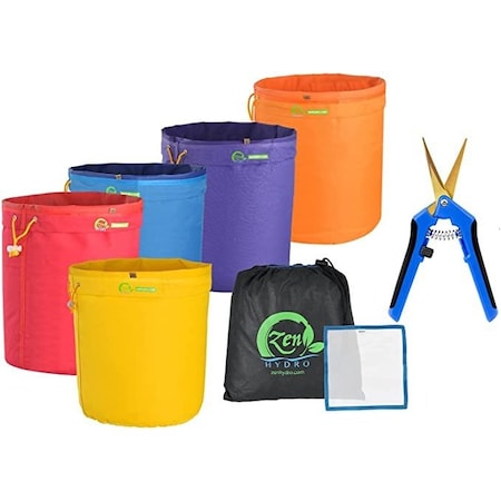 Ipower 5-gallon 5-pack Bubble Bag, 6.5'' Pruner, Blue, 5PK GLBBAG5X5PRNR6BLTI